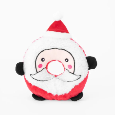 Zippy Paws - Holiday Donutz Buddies - Santa