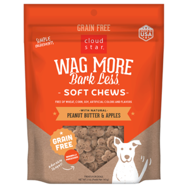 Wag More Bark Less - Dog Grain Free Soft & Chewy Peanut Butter Apple