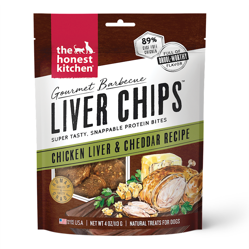 The Honest Kitchen - Barbecue Liver Chips Chicken Liver & Cheddar