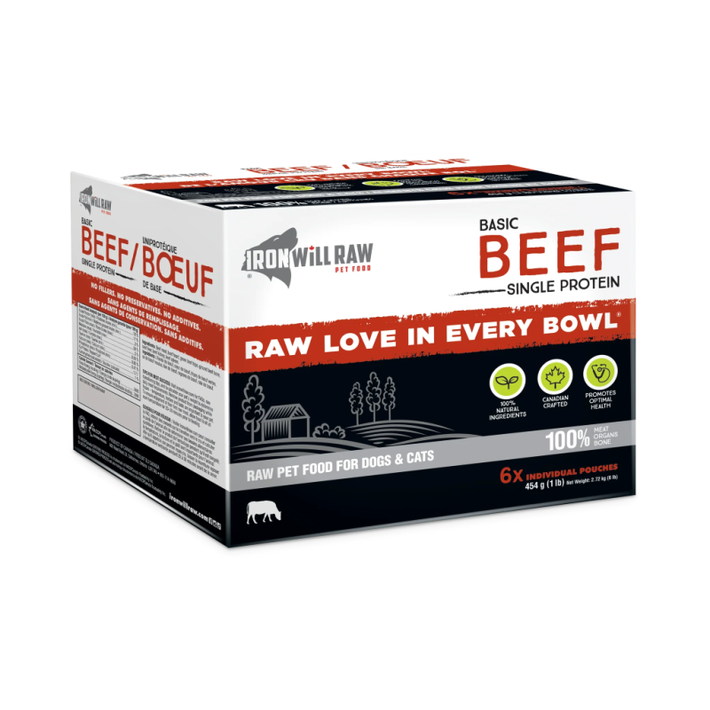 Iron Will Raw Dog GF Basic Beef Single Protein 6