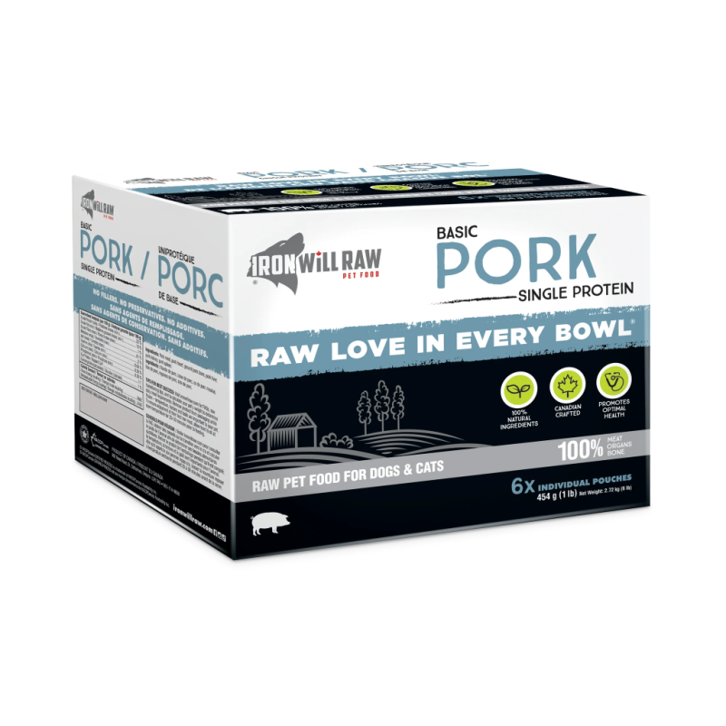 Iron Will Raw Dog GF Basic Pork Single Protein 6