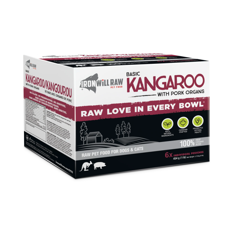 Iron Will Raw Dog GF Basic Kangaroo Single Protein 6