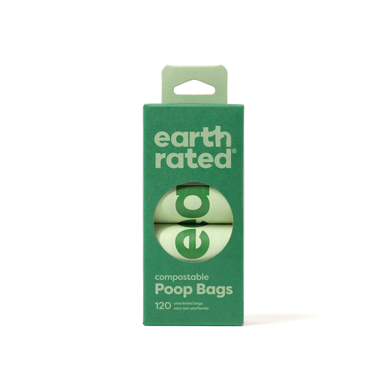 Earth Rated - Poop Bags 120 Bags - Compostable
