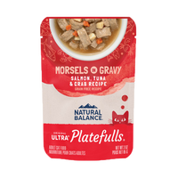 Natural Balance - Cat Platefulls - Salmon, Tuna, & Crab Morsels in Gravy