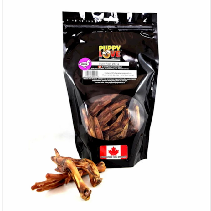 Puppy Love- Dog - Dehydrated Treats - Duck Feet