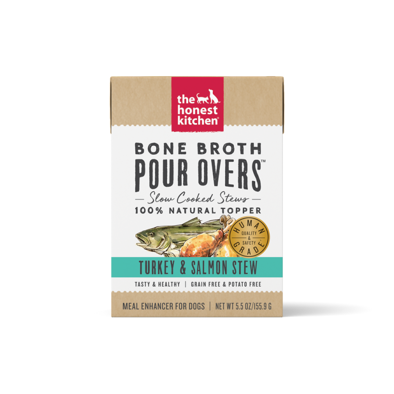 The Honest Kitchen - Dog Bone Broth Pour Overs Turkey & Salmon Stew
