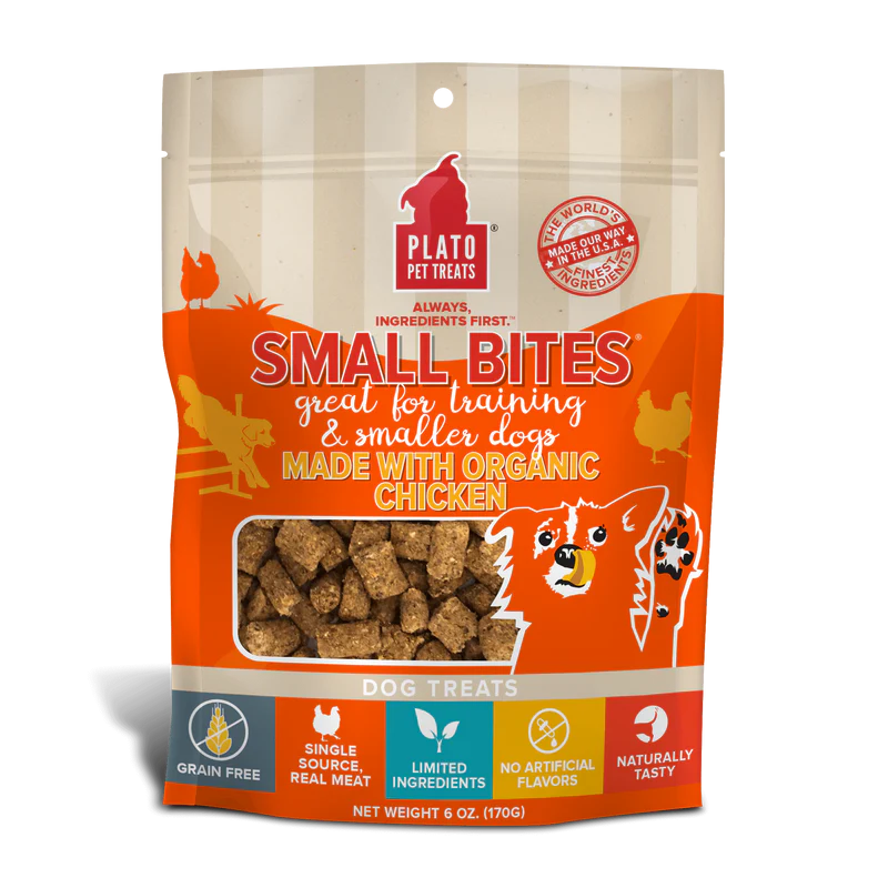 Plato - Dog - Small Bites Treats Organic Chicken