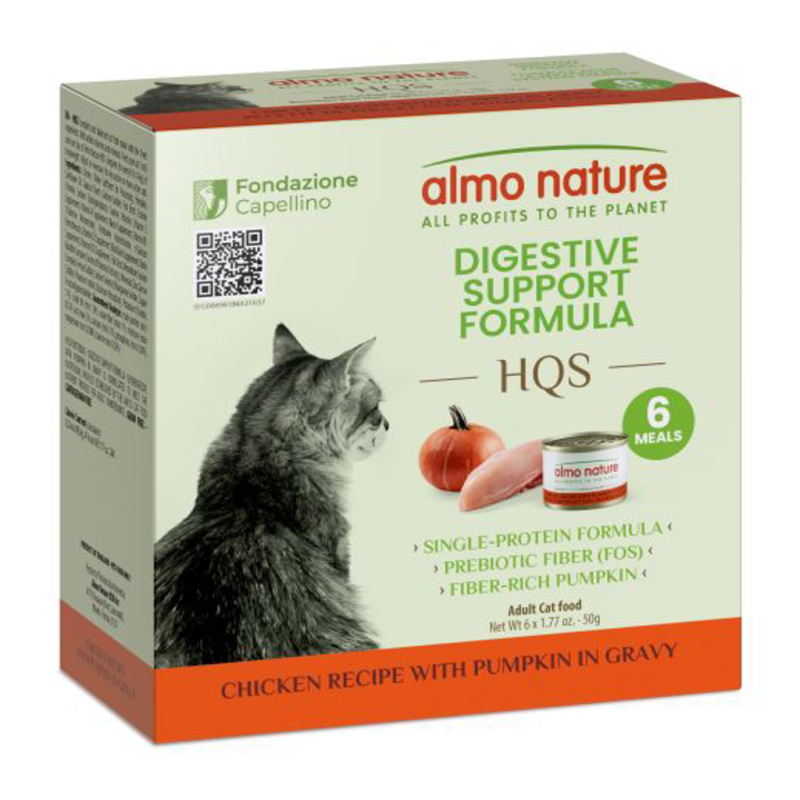 Almo Nature - Cat - HQS Functionals Digestive Support Chicken & Pumpkin Recipe in Gravy