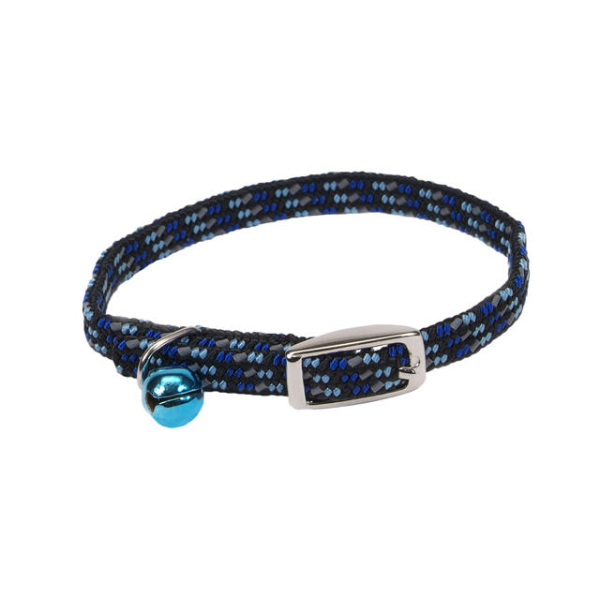 Li'l Pals - Cat - Kitten Elastic Safety Collar Blue