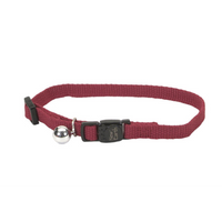 New Earth Soy - Cat - Adjustable Breakaway Collar Cranberry