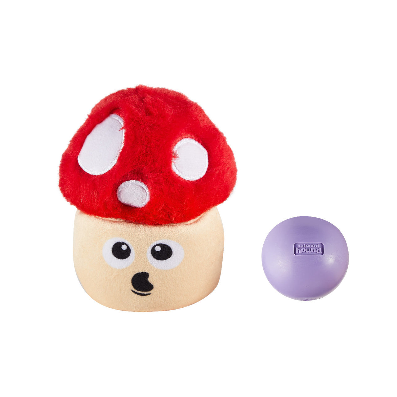 Nina Ottosson - Dog - Snack Palz Plush Puzzle with Treat Ball Mushroom