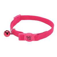 SafeCat - Cat - Adjustable Nylon Breakaway Collar Pink Flamingo