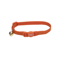 SafeCat - Cat - Adjustable Nylon Breakaway Collar Sunset Orange