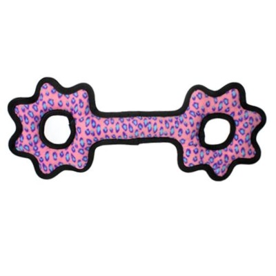 Tuffy's - Dog - Ultimate Tug-O-Gear Pink Leopard