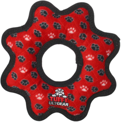 Tuffy's - Dog - Ultimate Gear Ring Red Paw