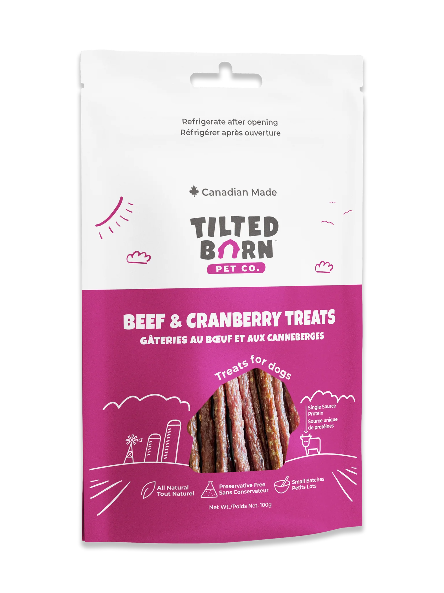 Tilted Barn - Dog - Treats Beef & Cranberry
