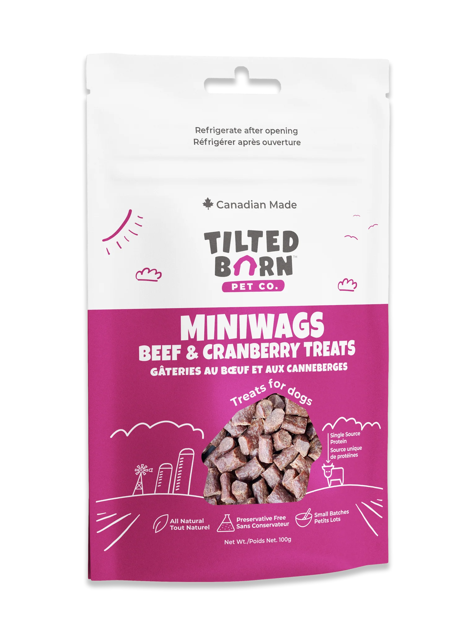 Tilted Barn - Dog - Miniwags Treats Beef & Cranberry