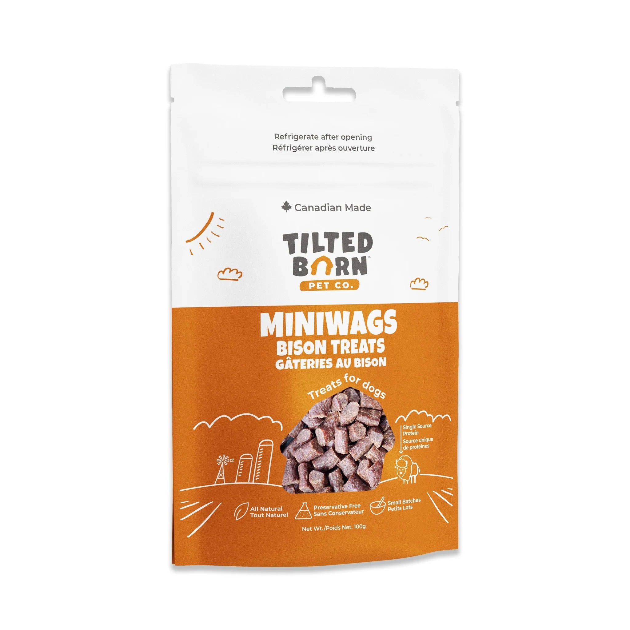 Tilted Barn - Dog - Miniwags Treats Bison