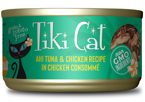 Tiki Cat - Ahi Tuna Chicken Recipe in Consomme