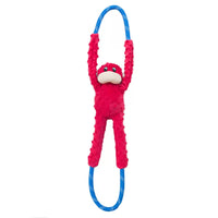 ZippyPaws - Dog - Monkey RopeTugz Red