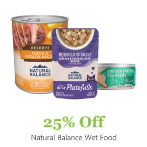 25% Off Natural Balance Wet Food